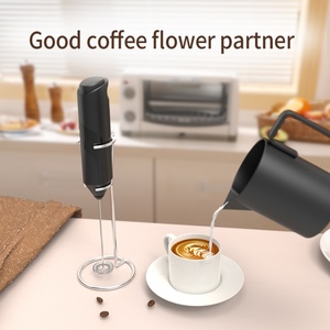 Easy Clean Wholesale Mini Hand Held Milk Frother Automatic Portable Milk Frother Electric Foam Whisk - Product Image 4