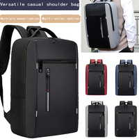 Sac à dos d'affaires tendance pour ordinateur portable, en nylon, grande capacité, antichoc, sac d'ordinateur en polyester, sac à bandoulière décontracté pour le bureau et les voyages