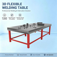 Table de soudage flexible 3D D28 System, plateforme de travail de soudage industrielle usinée avec précision