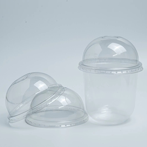 Nouveau Prix de Gros Usine en Stock Gobelet Jetable Transparent en PP en Forme de U de 90 mm pour Smoothie, Thé au Lait, Bubble Tea en Plastique - Product Image 3