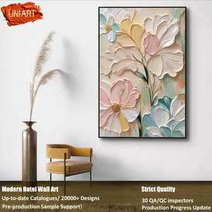 قطع فنية جدارية من يونيآرت بتصميم عصري من البورسلين والزجاج الذهبي لديكور الحائط - Product Image 6
