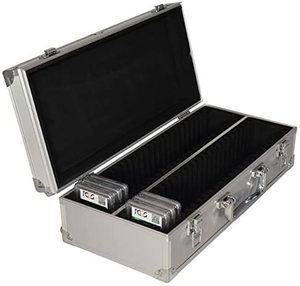 50 सिक्कों के लिए एल्यूमीनियम स्लैब के मामले ले जाने वाले उच्च गुणवत्ता वाले भंडारण के साथ एल्यूमीनियम कठोर कैरी मामले काले चांदी के भंडारण मामले - Product Image 1