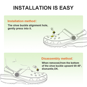 Accessoires de chaussures pour femmes, lot de 8 breloques réutilisables en forme de cœur de <span class=keywords><strong>chat</strong></span> rose pour décoration d'orteils, DIY - Product Image 6