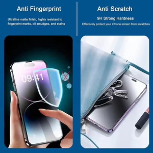Protection d'écran en verre trempé pour Apple, 0,33 mm, 2,5D, 9H, anti-rayures, couverture intégrale, bord givré - Product Image 5