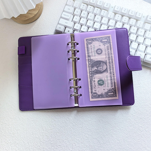 Nouveau Macaron PP couleur étanche A6 Budget <span class=keywords><strong>classeur</strong></span> <span class=keywords><strong>avec</strong></span> enveloppes de trésorerie pour la budgétisation enveloppes perforées enveloppes budgétaires - Product Image 4