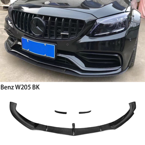 ลิ้นหน้าคาร์บอนไฟเบอร์ทรงสปอร์ต สำหรับรถเบนซ์ C-Class W205 4 ประตู ปี 2015-2021 - Product Image 1