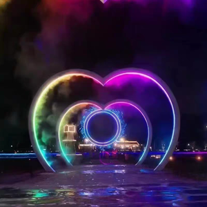 Hot bán tùy chỉnh Neon LED đường hầm khung đèn trong nhà lối vào vòm Backdrop Đối với trang chủ trường trung tâm mua sắm trang trí PE kim loại - Product Image 5