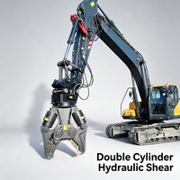 Cisaille hydraulique montée sur excavatrice avec lame de coupe trempée pour la cisaillement des barres d'armature