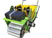 Planteuse d'ail électrique à 2 rangs, poussée manuelle, motorisée, autotractée, pour usage domestique et agricole