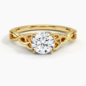 Anillo de Compromiso Clásico de Lujo en Oro con Diamantes Brillantes, Estilo Romántico para Propuesta de Matrimonio, Anillo de Boda para Mujer - Product Image 1