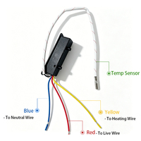 Termostato Inteligente con Pantalla Táctil LCD para Calentador de Toallas Eléctrico, Temporizador WiFi, Tamaño Universal, OEM