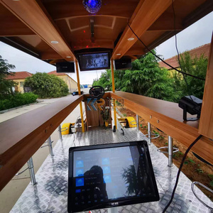 Vélo de fête électrique moderne 13 places 30 km/h Freins à disque sur les quatre roues Assistance au pédalage Bar mobile de tourisme - Product Image 6