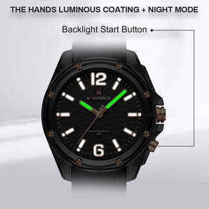 นาฬิกาข้อมือผู้หญิง NAVIFORCE NF6103 สายซิลิโคนเรียบง่าย นาฬิกาควอตซ์ ดีไซน์หรูหรา ทันสมัย กันน้ำ รุ่นปี 2026 - Product Image 6