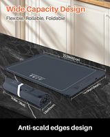 Trend ZC-250507-07 Tapis chauffant portable en silicone, style européen, carré, pliable, écologique, léger, design simple, pour réchauffer les aliments