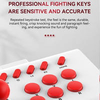 Joystick Game Nirkabel BT Baru untuk Pertarungan Arcade, Street Fighter, Komputer PC, Android, IOS, Ponsel, Switch, TV, P4