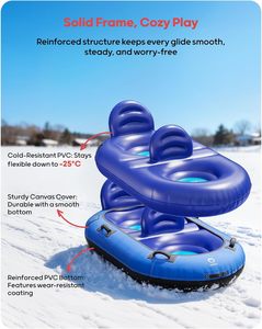 مسند ظهر قابل للنفخ للأطفال من قطعتين غطاء شبكي أنبوبي قابل للنفخ ، سميك قابل للنفخ على شكل طائرة سكي - Product Image 5