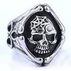 Anillo Unisex de Acero Inoxidable Estilo Vikingo Punk Retro, con Piedra Natural, Bañado en Zinc Negro, Zoryn, Éxito de Ventas en el Mercado Nórdico - Product Image 2
