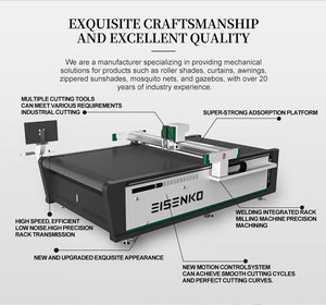 Mesa de Corte Vibratoria Automática Digital con PLC, Motor de Bomba de 2.5KW, Rodillos, Persianas Ziptrack, Pantalla Táctil LCD, CE - Product Image 4