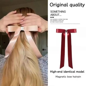 Coletero de lazo exquisito y dulce con diseño de lujo ligero y de nicho para mujer, accesorio de moda para el cabello, venta al por mayor - Product Image 2