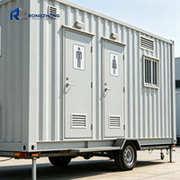 Toilettes portables modulaires à assemblage rapide pour parcs extérieurs et installations sanitaires publiques