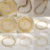 SL092 Bracelet Uni Style Européen et Américain en Or 18 Carats en Acier Inoxydable Unique pour Femme
