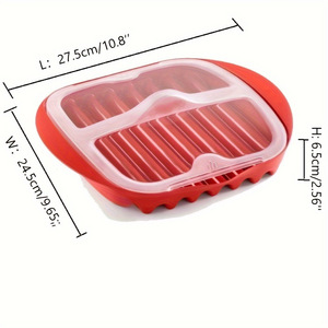 Disponible en Stock - Sartén para Bacon Apta para <span class=keywords><strong>Microondas</strong></span>, Forma Rectangular, Modelo KP - Product Image 3