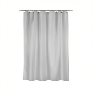 Cortina de Ducha de Poliéster 120x200 Cm Gris Claro - Product Image 2