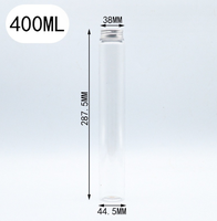 Botol Kemasan 400ML Bentuk Bambu Unik, Desain Slim PET, untuk Jus, Susu, Kopi Dingin, Smoothie, dan Teh Susu (satu kali pakai)