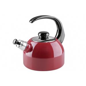 Bouilloire sifflante RIESS Classic Plus 2,5 L en acier inoxydable rouge pour la cuisine - Product Image 1