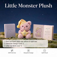 Porte-clés en peluche personnalisé OEM, chat en peluche moelleux avec sachet aromatique apaisant à l'intérieur, poupée au design personnalisé, cadeau en peluche de marque CE
