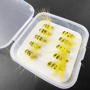 ตะขอดักยุง10ชิ้น/กล่อง12 #14 #16 # ไมโครเหยื่อล่อม้าปากม้าสีขาวชุดเหยื่อบิน - Product Image 6