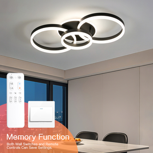 LED <strong>Ceiling</strong> <strong>Light</strong> IP44 Rated Metal Acrylic Construction Remote Control AC Modern Design <strong>for</strong> Living Room Bedroom Office 48W - Product Image 2