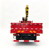 Matériel de levage, grue hydraulique montée sur camion de 8 tonnes, grue à flèche droite à 5 sections, hauteur de levage de 20,1 m