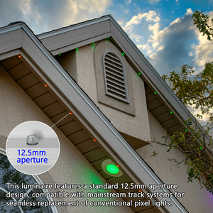 Gouly Перманентный уличный светодиодный пиксельный свет RGBW 24 В с алюминиевой дорожкой IP68 Водонепроницаемый для Рождественского украшения и освещения дома - Product Image 4