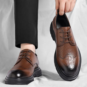 รองเท้าอ็อกซ์ฟอร์ดหนังแท้สำหรับผู้ชาย รุ่นใหม่ ปี 2026 ระบายอากาศได้ดี น้ำหนักเบา กันลื่น และทนทานต่อการสึกหรอ - Product Image 3