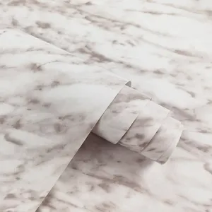 Wholesale Decorative Self Adhesive Marble Contact Wall Paper For Kitchen Cabinets