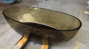 Vasche <span class=keywords><strong>da</strong></span> <span class=keywords><strong>Bagno</strong></span> in Resina Cristallina <span class=keywords><strong>Trasparente</strong></span> di Vari Colori <span class=keywords><strong>Vasca</strong></span> <span class=keywords><strong>Trasparente</strong></span> in Resina Solid Surface Vasche Freestanding in Resina Traslucida - Product Image 3