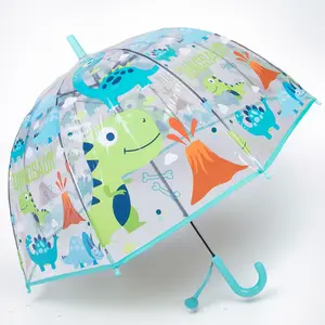 Nouveau dessin animé pluie droite garçon enfant parapluie plastique métal cadre licorne parapluie parapluie fournisseur à vendre nouveauté