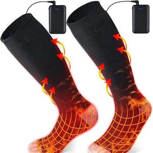 <span class=keywords><strong>Chaussettes</strong></span> thermiques chauffantes rechargeables à piles High-Crew Chauffe-pieds d'hiver pour le ski Technics tricotés - Product Image 1