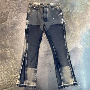 Jeans en denim délavé rétro pour homme de haute qualité, tendance rétro Y2K et mode urbaine décontractée, tendance hip-hop, streetwear - Product Image 2