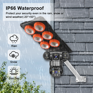 V380 Pro 3 Ống Kính IP66 Ánh Sáng Đường Phố 4G Máy Ảnh Tích Hợp LED Năng Lượng Mặt Trời Đèn LED Đèn HD 4MP PIR An Ninh PTZ <span class=keywords><strong>Dome</strong></span> Máy Ảnh - Product Image 6