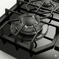 Table de cuisson à gaz encastrable 4 brûleurs OEM/ODM avec surface en verre 60CM pour usage domestique (GPL)