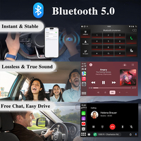 Autoradio 7 pouces compatible CarPlay et Android Auto pour VW Volkswagen avec navigation GPS, égaliseur DSP et écran tactile