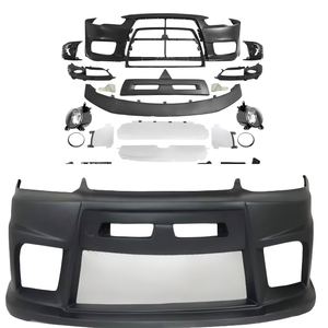 4 pièces Ailerons de spoiler avant universels en fibre de carbone pour pare-chocs de <span class=keywords><strong>voiture</strong></span> - Product Image 1