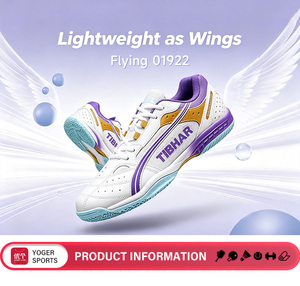 Zapatos de Tenis de Mesa Profesionales de Alta Calidad de la Marca <span class=keywords><strong>TIBHAR</strong></span>, Modelo 01922, Color Morado y Dorado, Zapatos Portátiles y Duraderos al por Mayor - Product Image 5