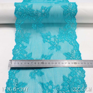 Tissu <span class=keywords><strong>de</strong></span> dentelle élastique en Nylon Spandex blanc 23cm, fleurs fantaisie, dentelle en maille, garniture, dentelle extensible pour femmes, robe, Lingerie, <span class=keywords><strong>soutien</strong></span>-<span class=keywords><strong>gorge</strong></span> - Product Image 4