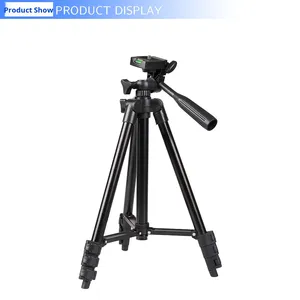 Trépied en alliage d'aluminium pour projecteur, <span class=keywords><strong>support</strong></span> de téléphone portable pour diffusion en direct, 3 sections, <span class=keywords><strong>support</strong></span> pour <span class=keywords><strong>appareil</strong></span> <span class=keywords><strong>photo</strong></span> reflex numérique, extensible jusqu'à 1680 mm, pliable, anti-bulles - Product Image 6