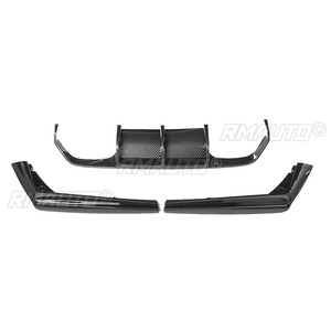 Nouveau lot de 3 diffuseurs de pare-chocs arrière pour BMW F80 M3 F82 M4 2015-2020, protection de lèvre de pare-chocs arrière, séparateur de pare-chocs arrière - Product Image 2