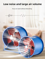 Ventilateur axial cylindrique, ventilateur d'évacuation industriel, extracteur d'air, facile à installer, type cylindrique adapté au montage en conduit