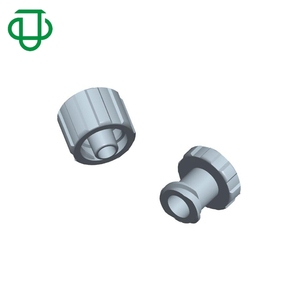 Tapón de extremo de manguera de plástico Luer macho con cierre de agarre, puntas de lavado de oídos, tapón Luer Lock, para conectar tubo en línea, Kynar PVDF natural - Product Image 3